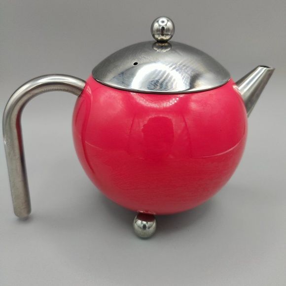 Other - Ladies Pink Fuschia Teapot G&H Tea Services Metal Modern Style